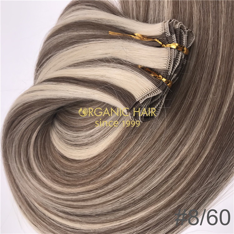 Hair band with extensions --hand tied weft  CC126